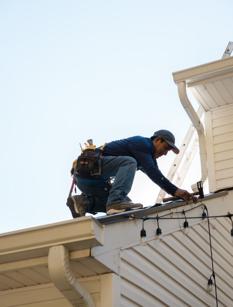 roofer on roof in nashville